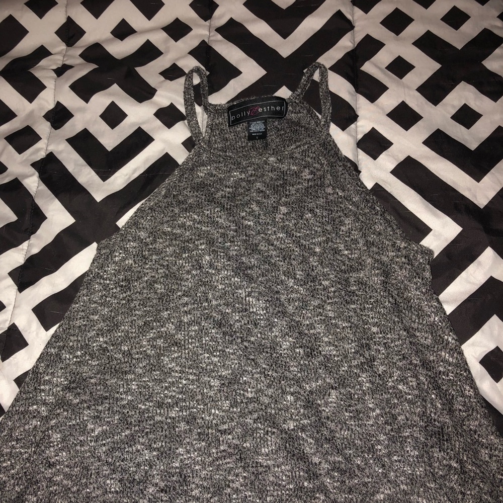 Grey sweater tank